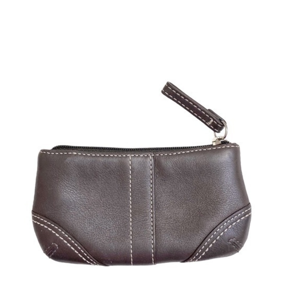 Coach vintage y2k soho brown leather keyring coin pouch rare